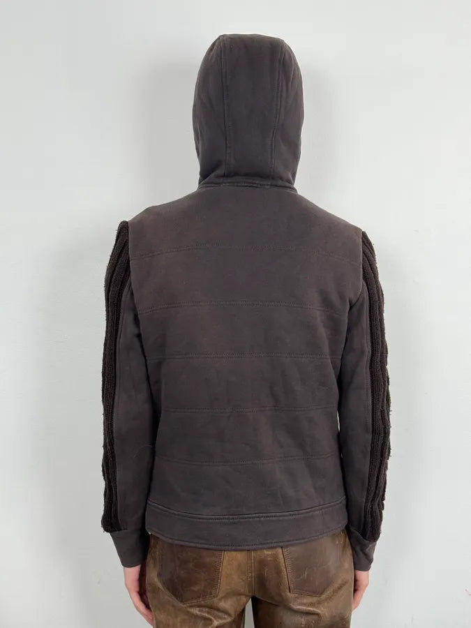 2000s Iceberg Beige & Brown Wool Checkered Windbreaker Jacket KJJyOWC 2