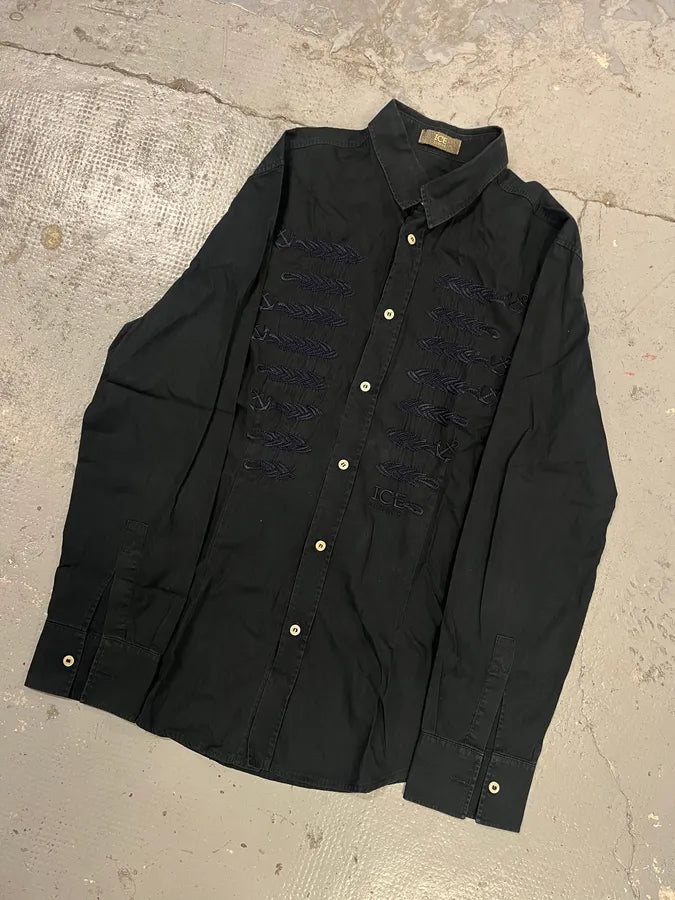 2000s Iceberg Navy Officer Napoleon Shirt wDGkXAh 2