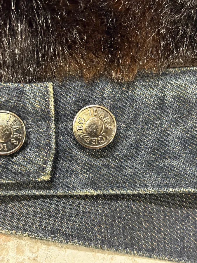 2000s Iceberg Brown Faux Fur Leather Zip-up Jacket OpggGlG 8