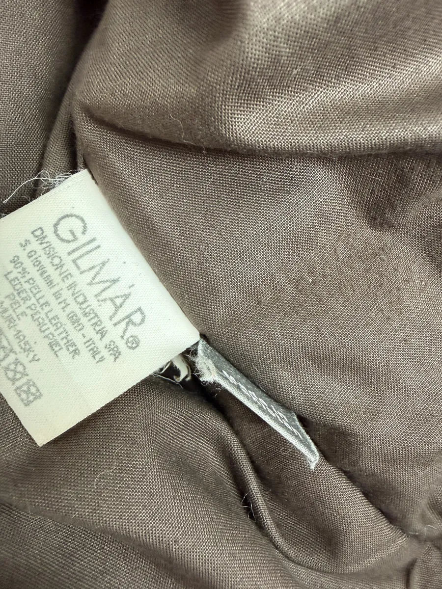 2000s Iceberg Brown Leather Aviator Fur Hooded Bomber Jacket HukchWN 7