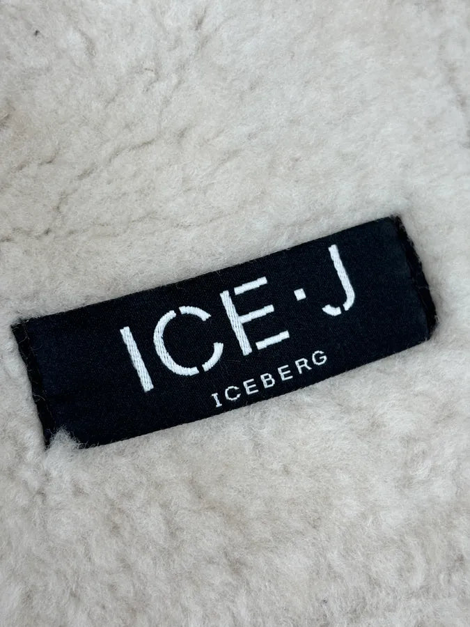 2000s Iceberg Brown Shearling Aviator Leather Jacket jNjWFEK 12