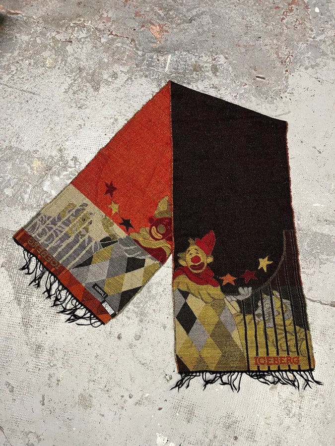 2000s Iceberg Clown Black Scarf quoMcfp 0