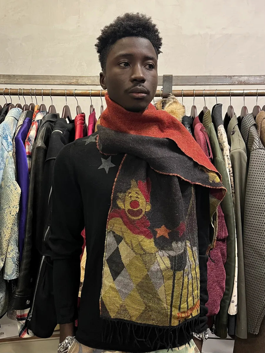 2000s Iceberg Clown Black Scarf quoMcfp 1