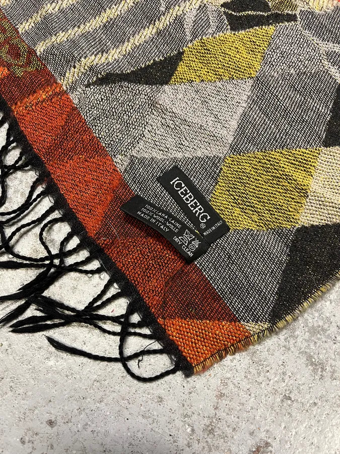 2000s Iceberg Clown Black Scarf quoMcfp 5