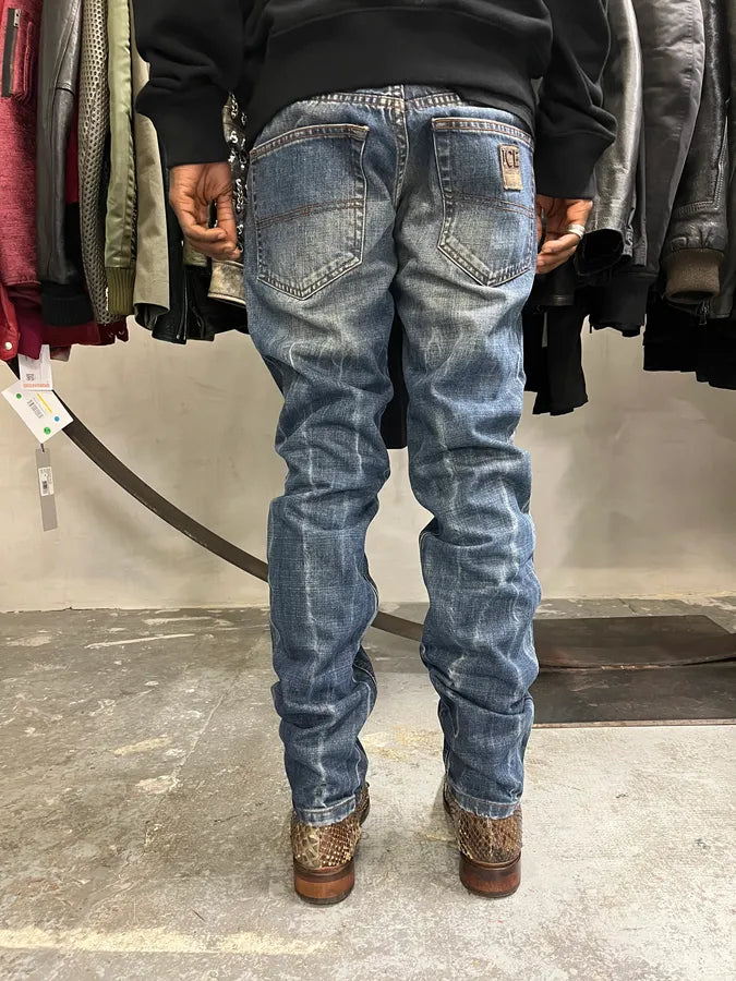 2000s Iceberg Faded Blue Jeans sQSuupZ 2