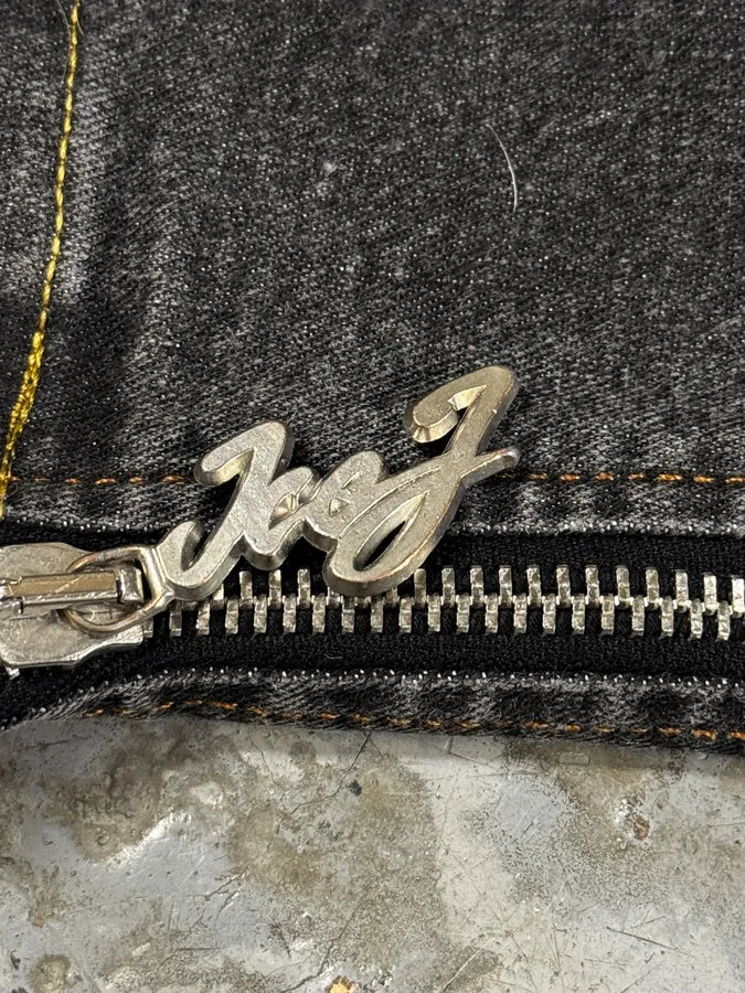 2000s Iceberg Full Zip Grey Denim Jeans aktdaGO 4