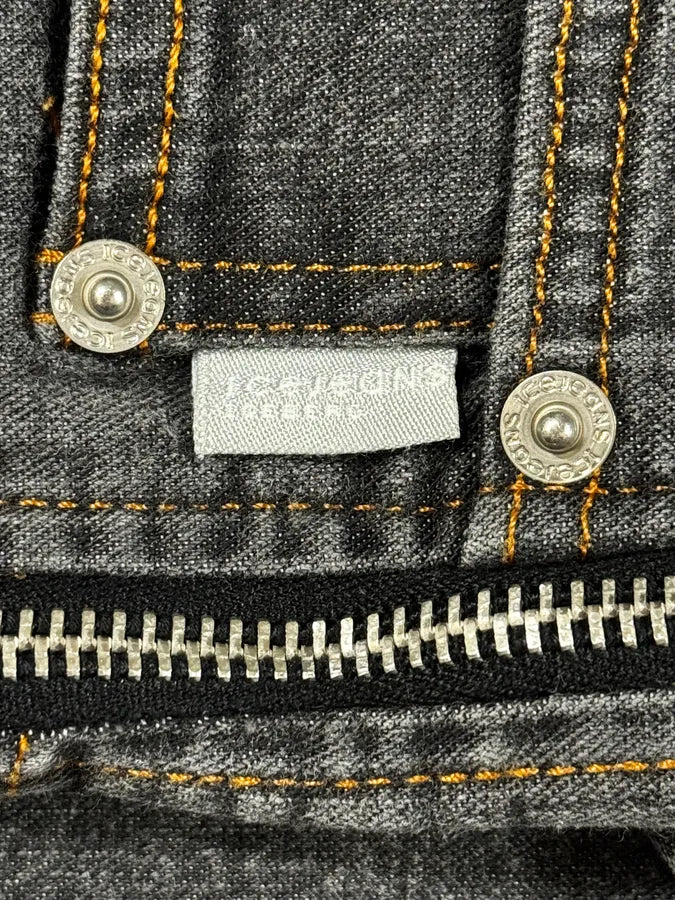 2000s Iceberg Full Zip Grey Denim Jeans aktdaGO 5