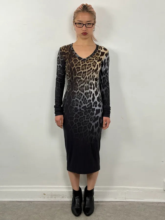 2000s Iceberg Leopard Print Dress JnldCPg 1