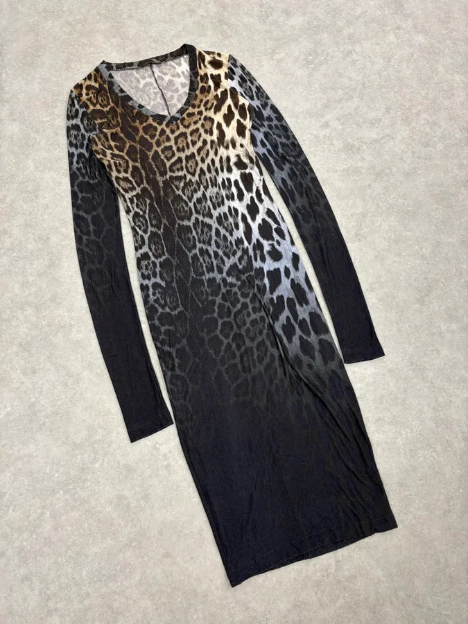 2000s Iceberg Leopard Print Dress JnldCPg 3