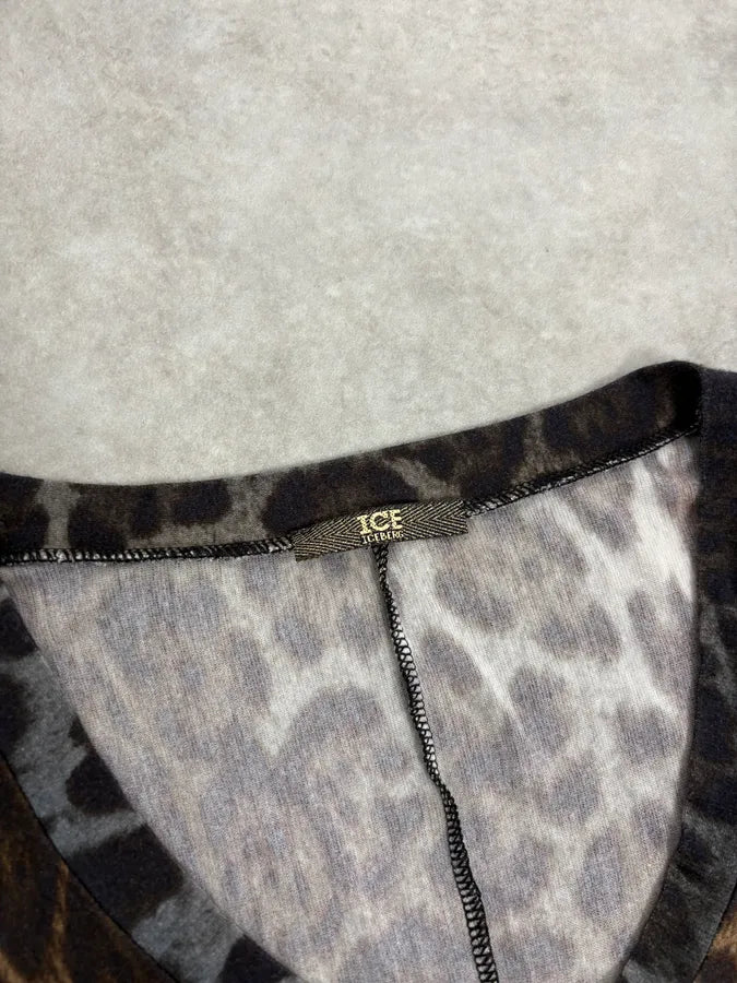 2000s Iceberg Leopard Print Dress JnldCPg 9