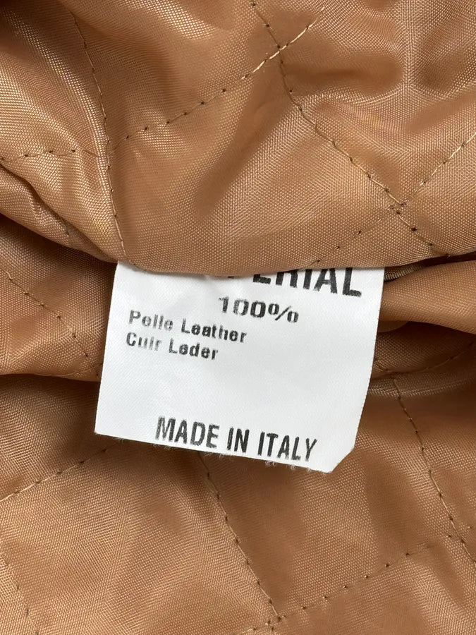 2000s Imperial Brown Leather Cow Effect Pony Hair Jacket VIteuMG 10