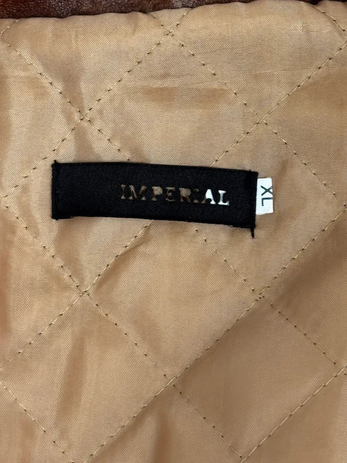 2000s Imperial Brown Leather Cow Effect Pony Hair Jacket VIteuMG 11