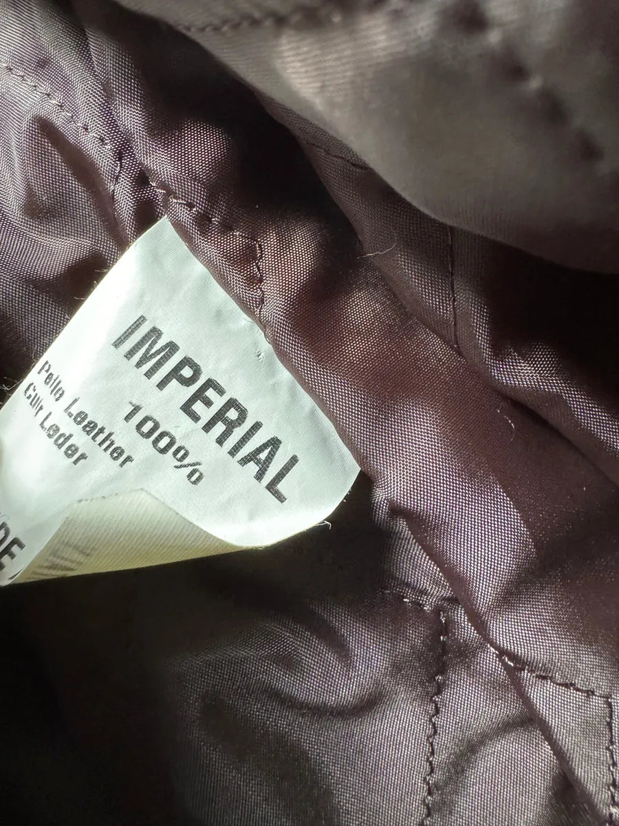 2000s Imperial Cowhide Brown Pony Hair Leather Jacket hvOoXUs 3