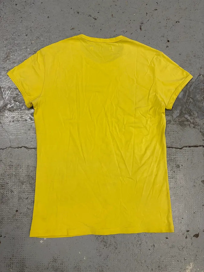 2000s Imperial Yellow Punk Dog T-Shirt TgVZepx 5