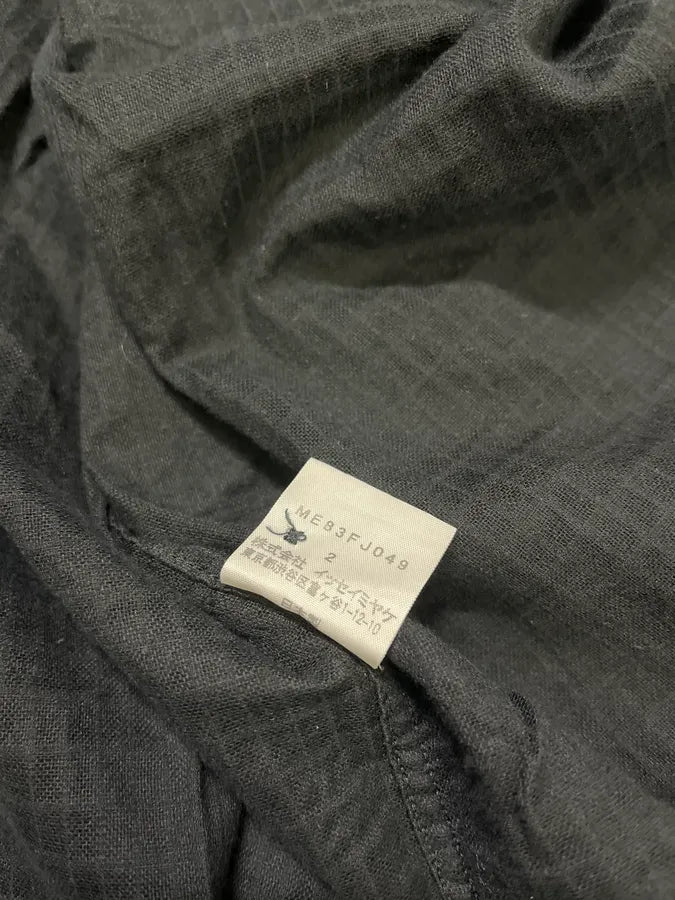 2000s Issey Miyake Black Mao Relief Shirt TMexCmw 10