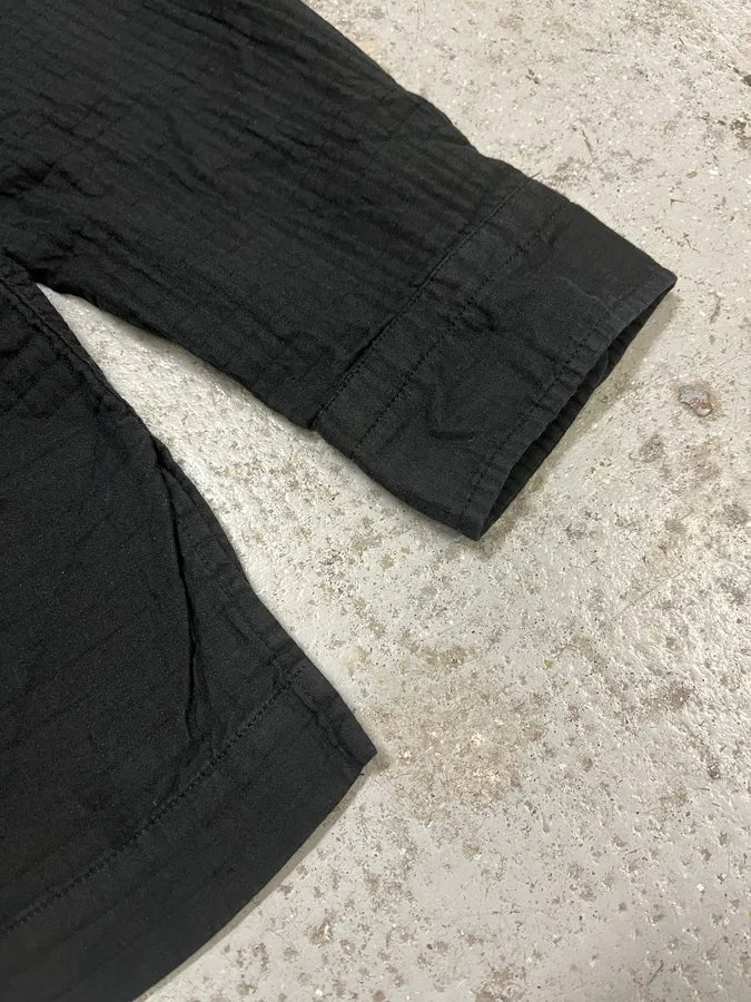 2000s Issey Miyake Black Mao Relief Shirt TMexCmw 4