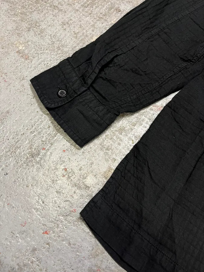 2000s Issey Miyake Black Mao Relief Shirt TMexCmw 6