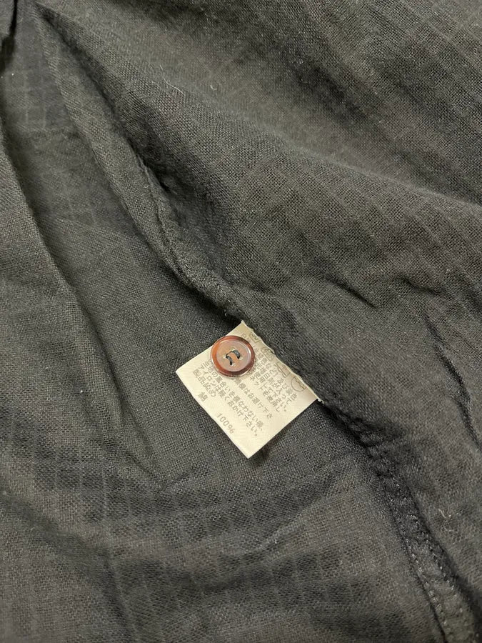 2000s Issey Miyake Black Mao Relief Shirt TMexCmw 9