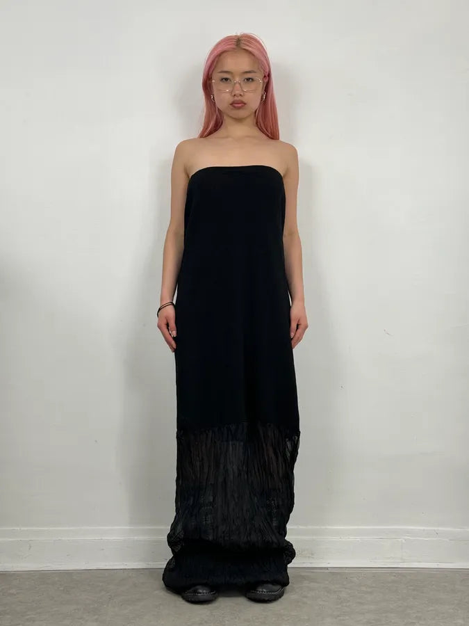 2000s Issey Miyake Black Pleated Dress  jylNOxD 1