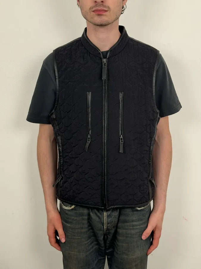2000s Issey Miyake Black Quilted Nylon Vest  fBxobbN 1