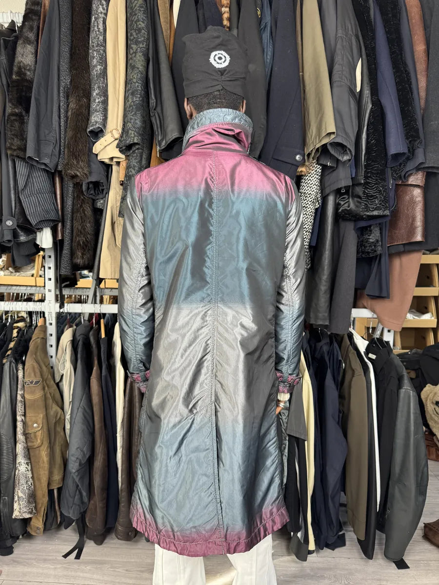 2000s Issey Miyake Gradient Multicolor Long Japanese Trench Coat QbAwOLk 3