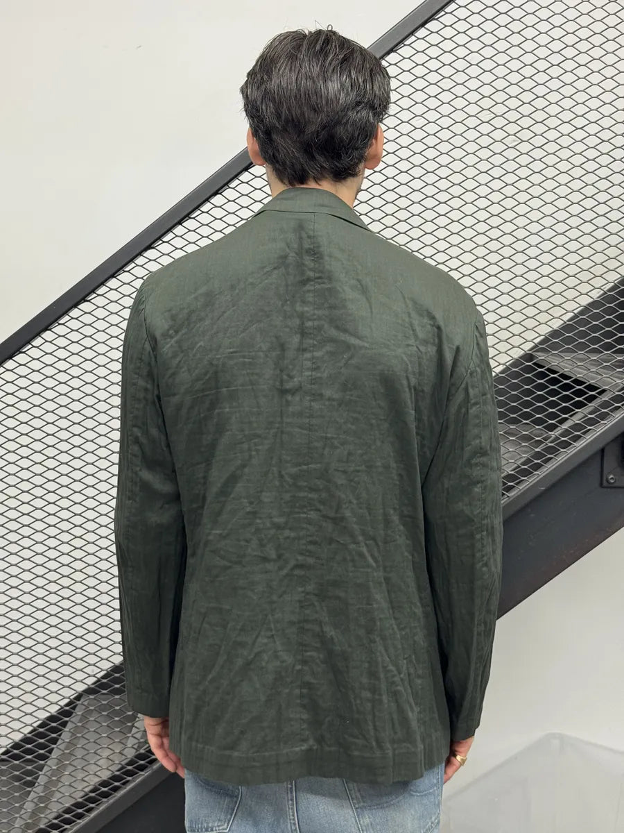 2000s Issey Miyake Green Forest Light Blazer Jacket dEmYCEn 1