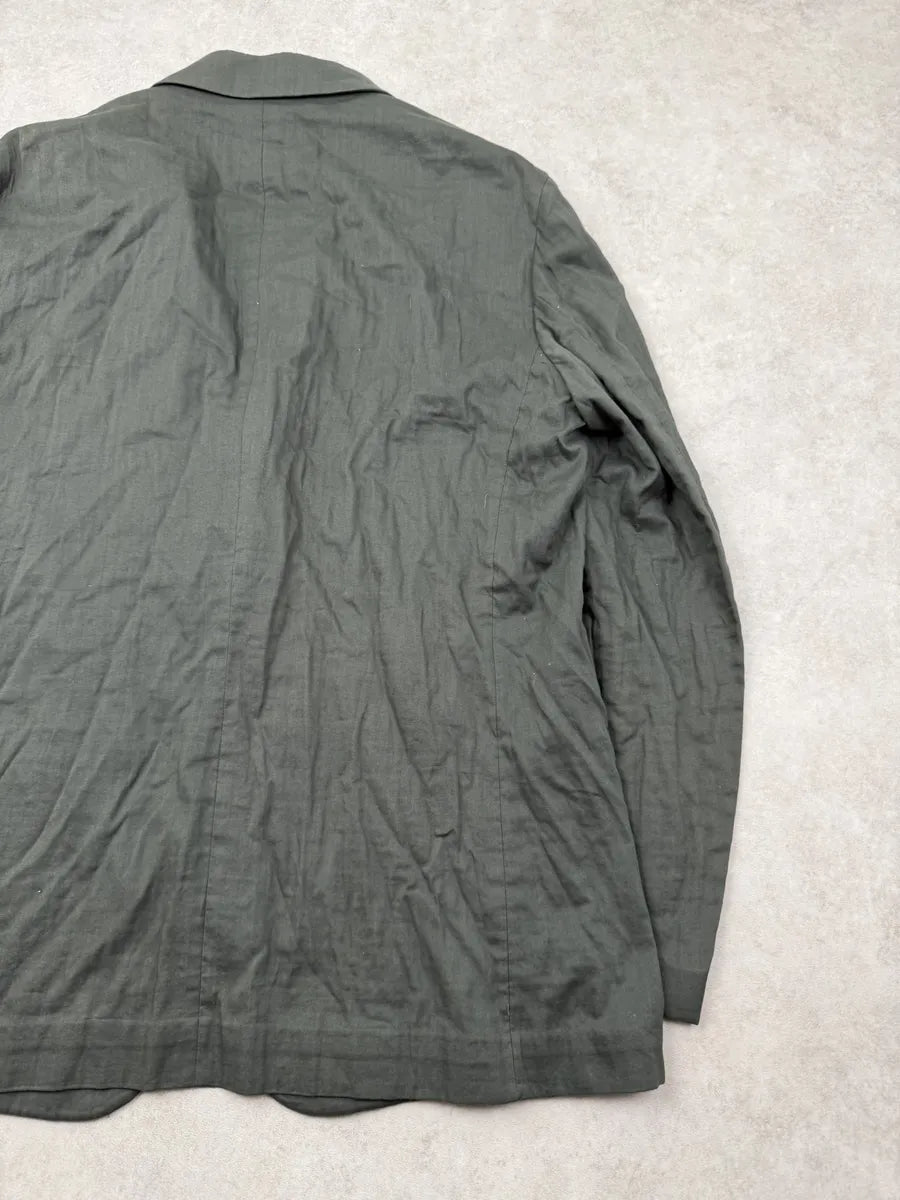 2000s Issey Miyake Green Forest Light Blazer Jacket dEmYCEn 3