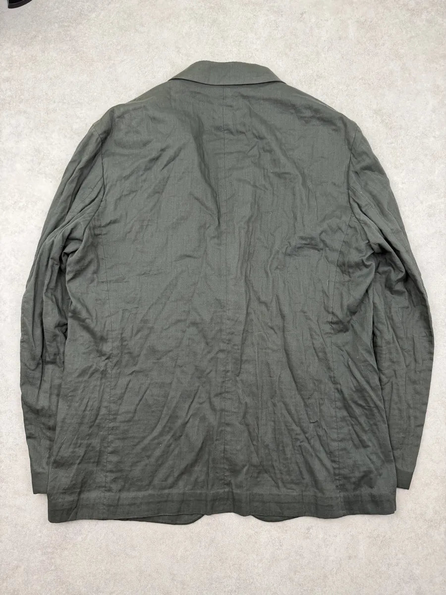 2000s Issey Miyake Green Forest Light Blazer Jacket dEmYCEn 4