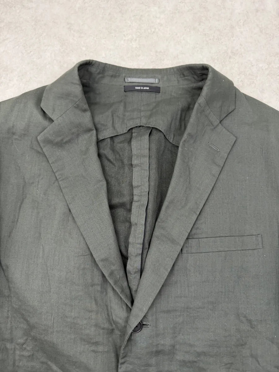2000s Issey Miyake Green Forest Light Blazer Jacket dEmYCEn 5