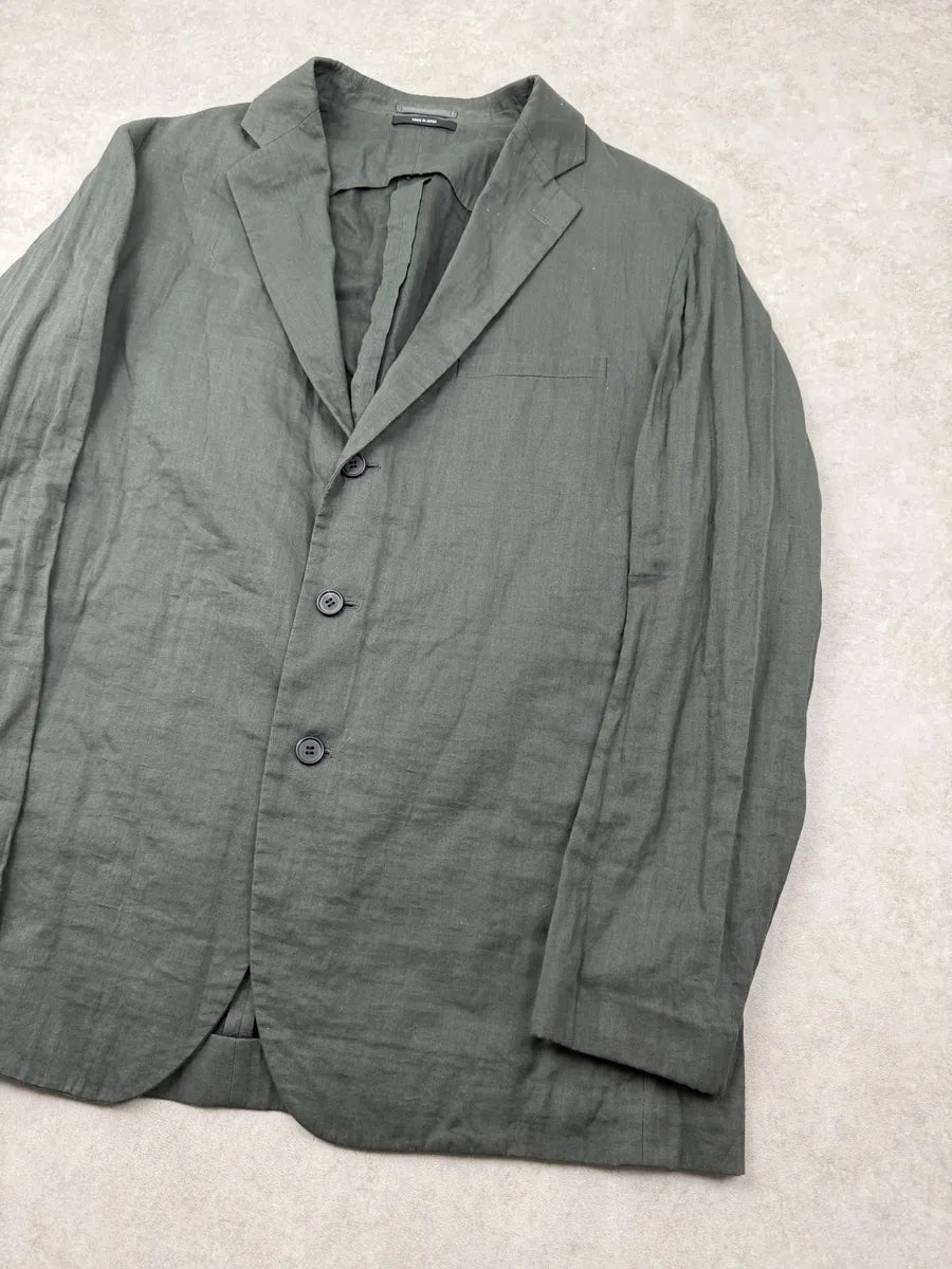 2000s Issey Miyake Green Forest Light Blazer Jacket dEmYCEn 6