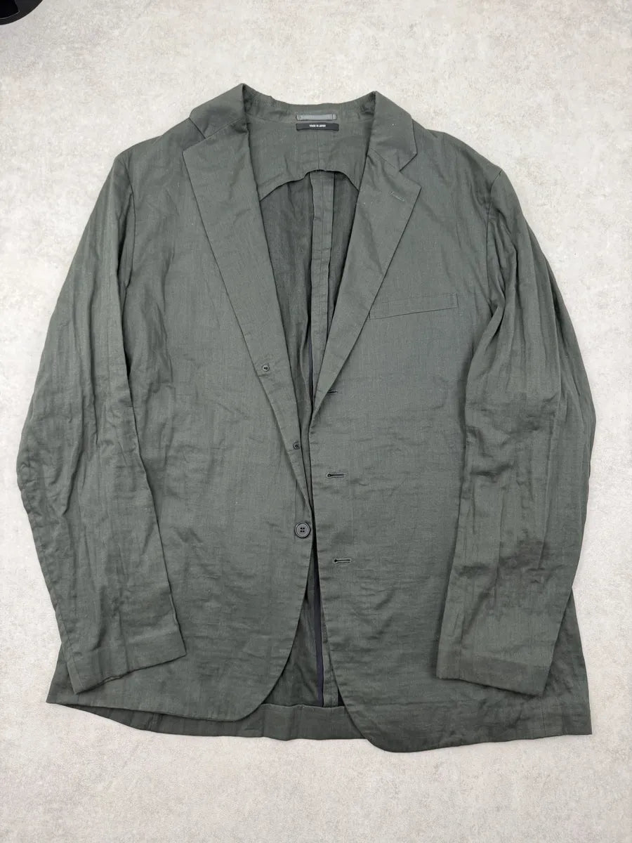 2000s Issey Miyake Green Forest Light Blazer Jacket dEmYCEn 7