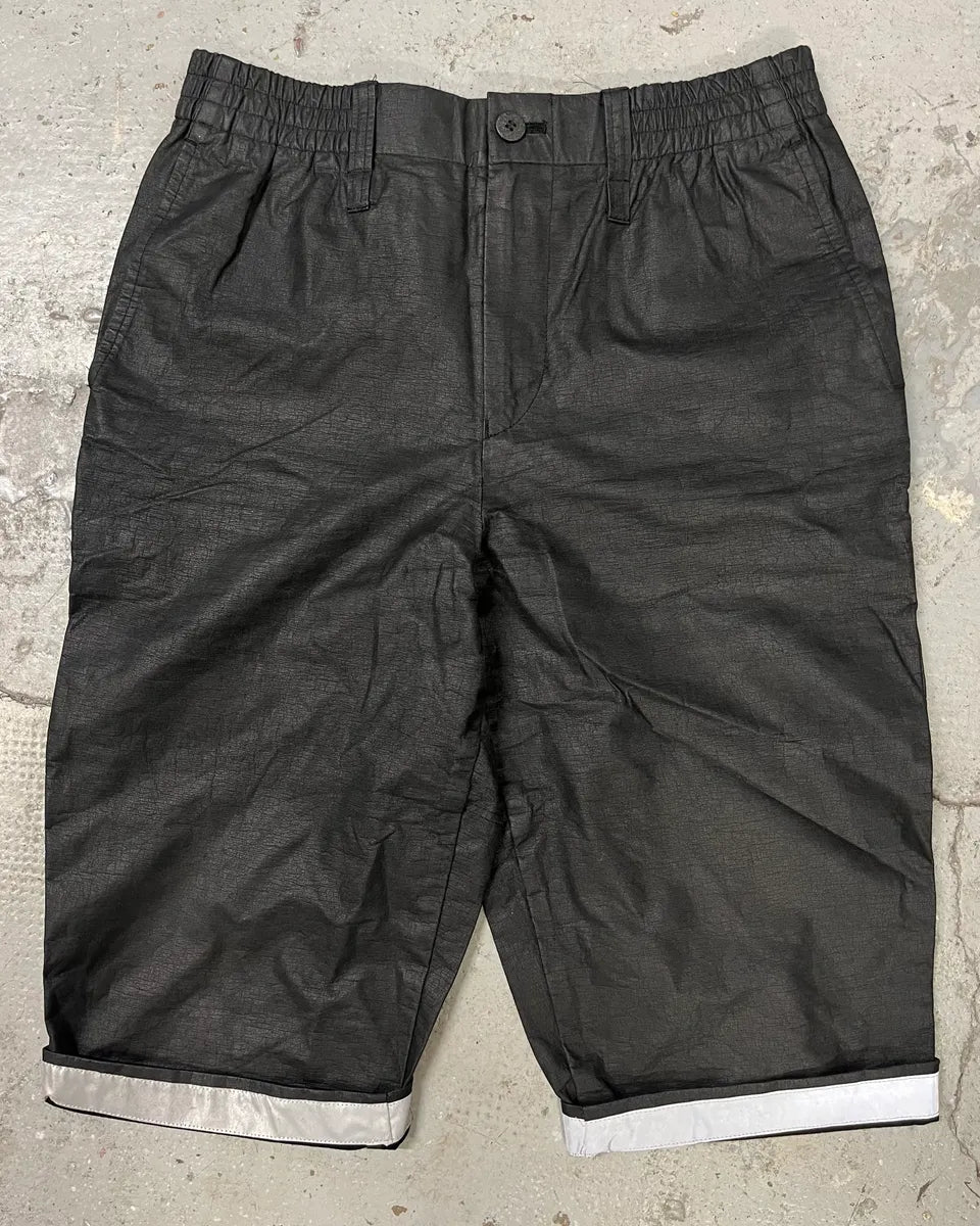 2000s Issey Miyake MEN Black Reflective Shorts (S) vChCvlI 0