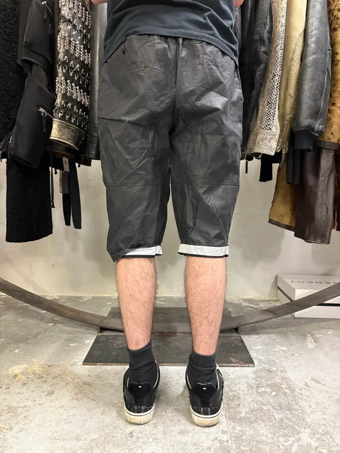 2000s Issey Miyake MEN Black Reflective Shorts (S) vChCvlI 2