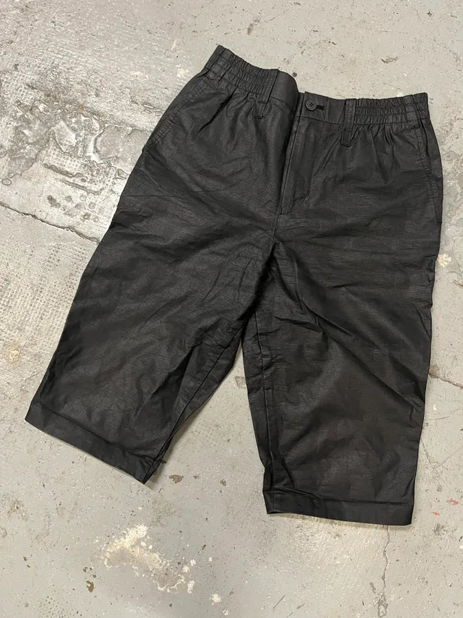 2000s Issey Miyake MEN Black Reflective Shorts (S) vChCvlI 3