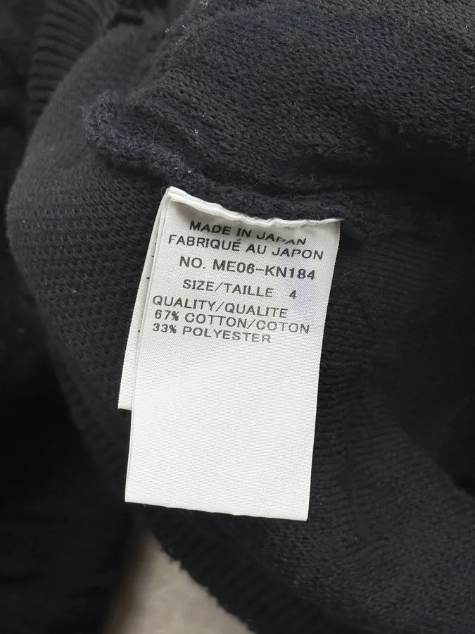 2000s Issey Miyake Navy Relief Sweater foGNCjH 9