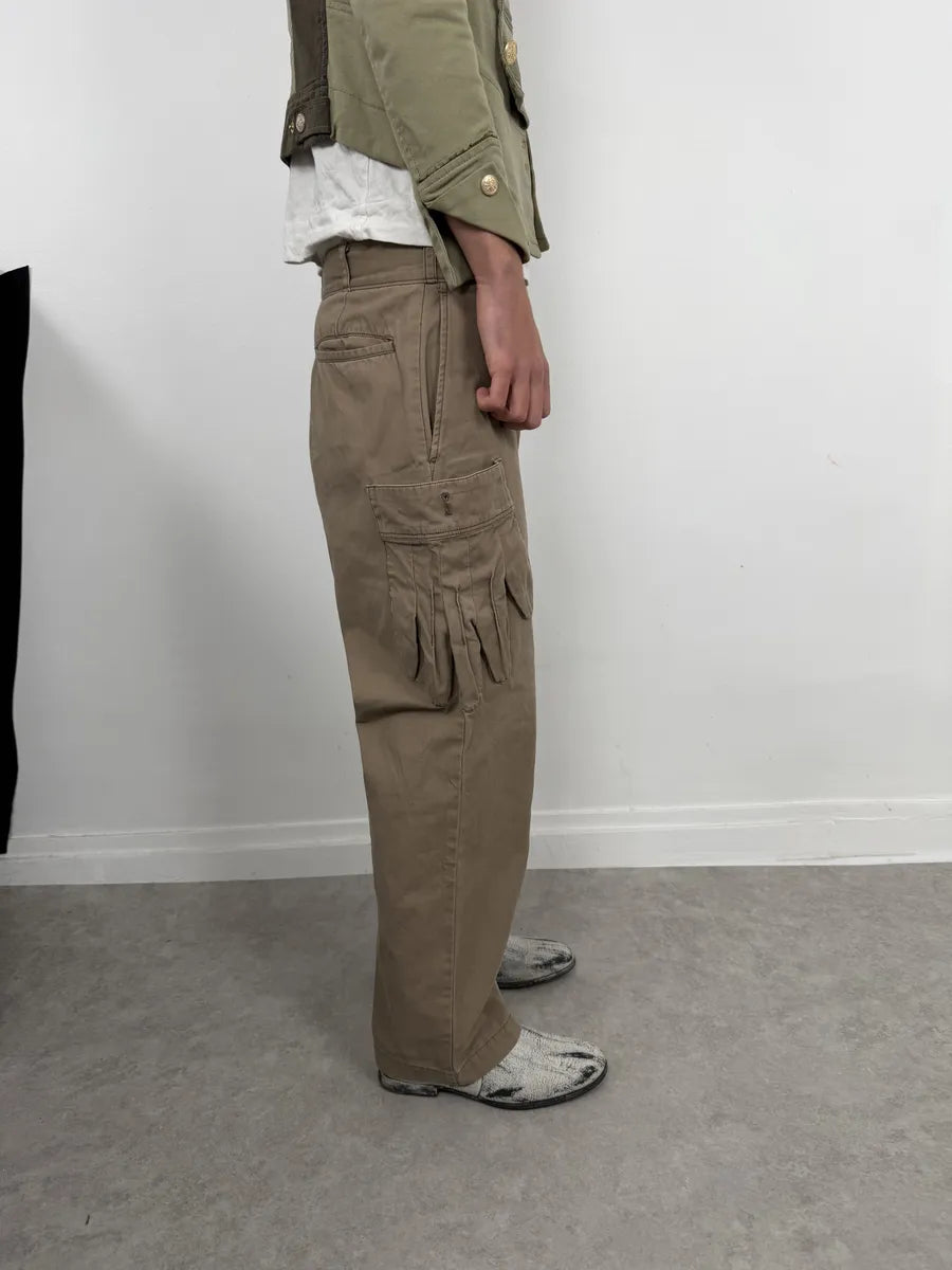 2000s Issey Miyake Ne-Net Gloves Pockets Beige Cargo Pants JhfuHro 9