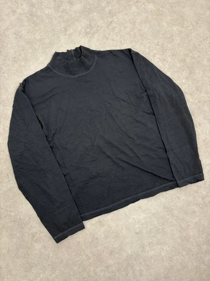 2000s Issey Miyake Steve Job Anthracite Black Turtleneck Sweater LlIYNRi 3