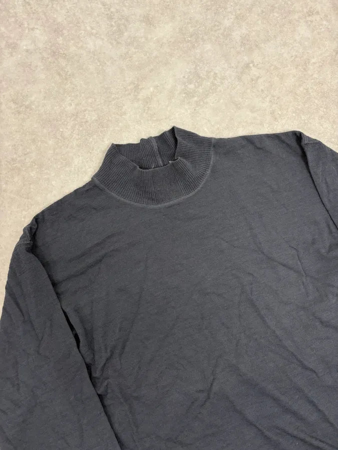 2000s Issey Miyake Steve Job Anthracite Black Turtleneck Sweater LlIYNRi 4