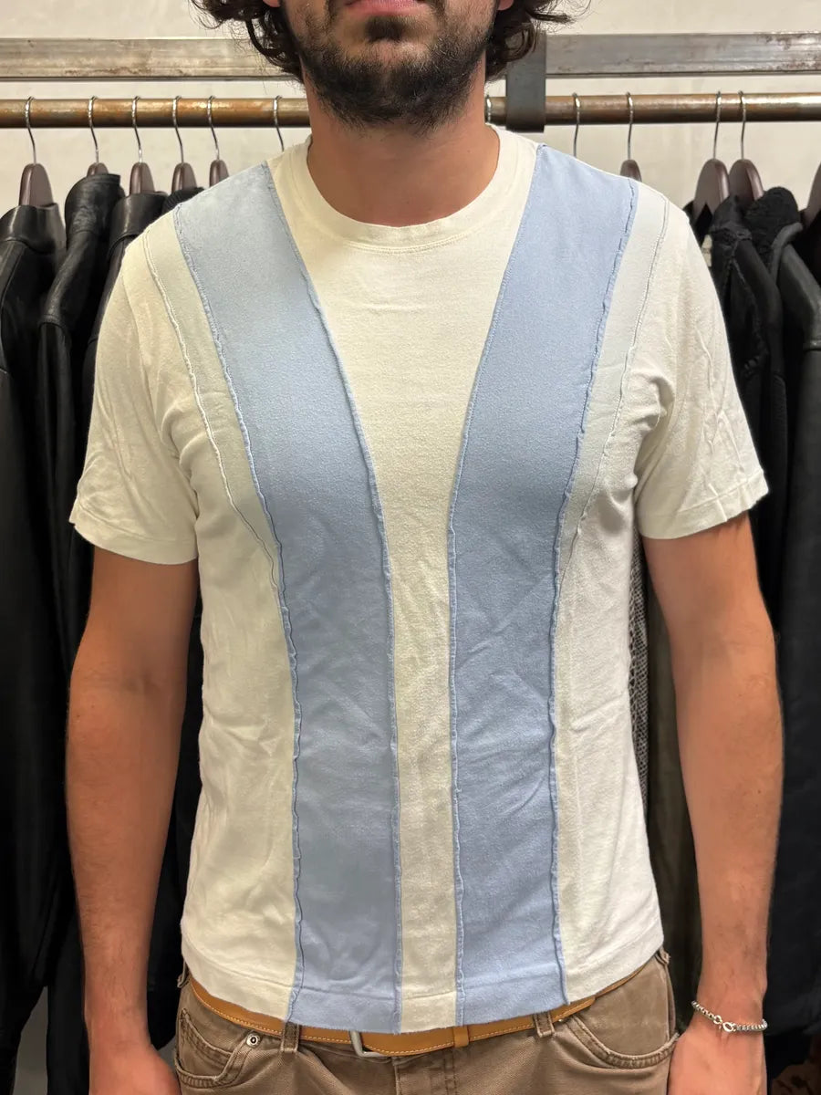 2000s Issey Miyake White Blue T-Shirt (S/M) cXRWwXn 1
