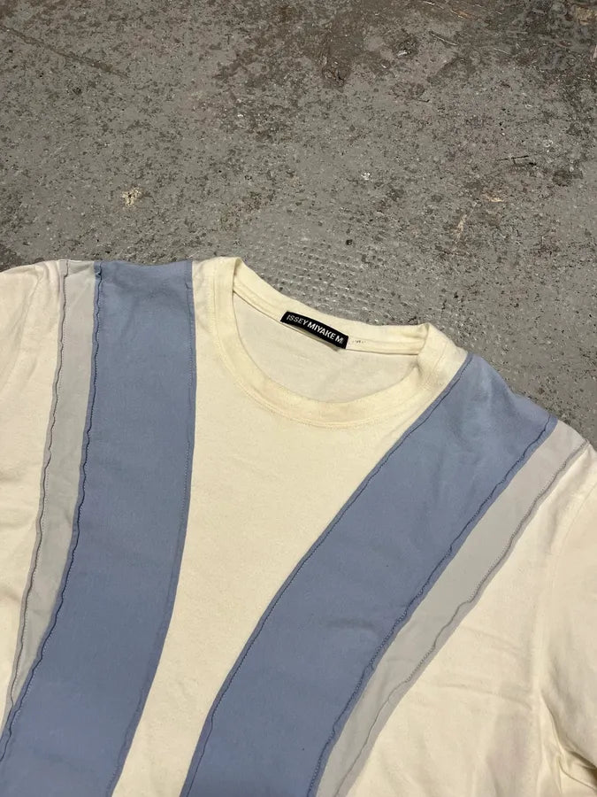 2000s Issey Miyake White Blue T-Shirt (S/M) cXRWwXn 2