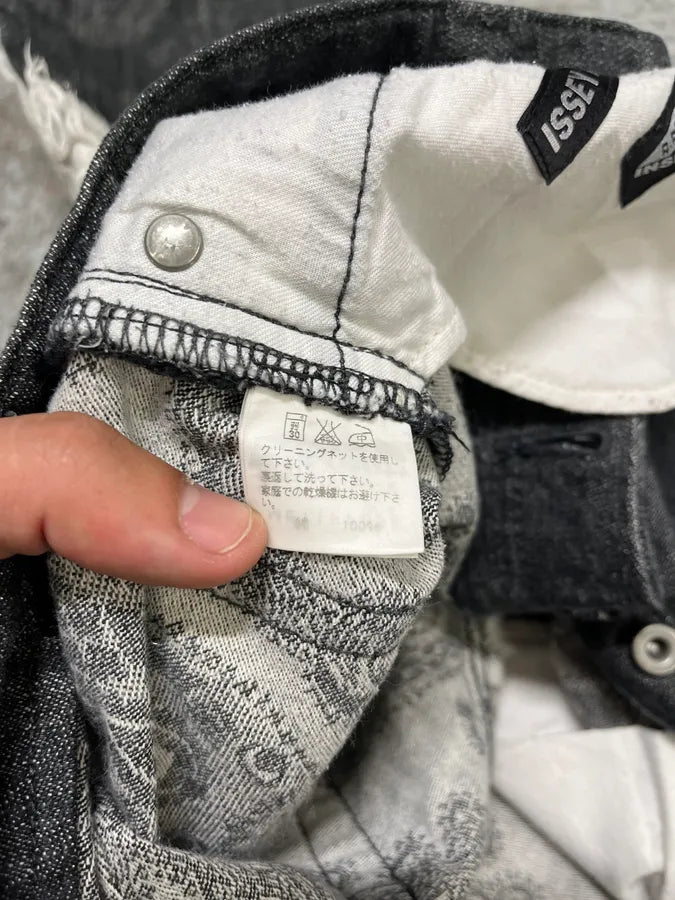 2000s Issey Miyake White Circle Denim Jeans (S) kgJtUea 11