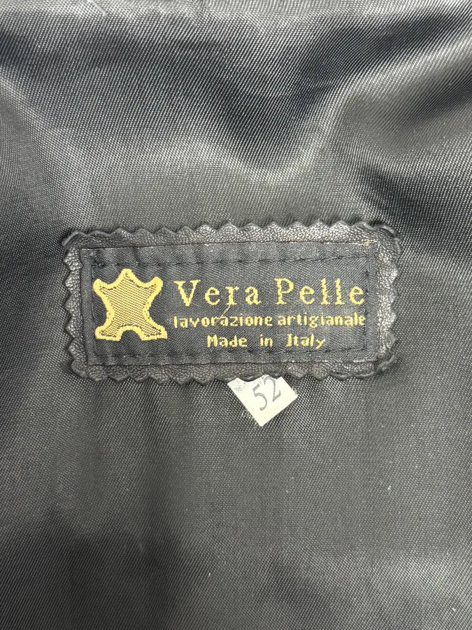 2000s Italian Black Eroded Leather Avant-Garde Jacket TBXULkD 11