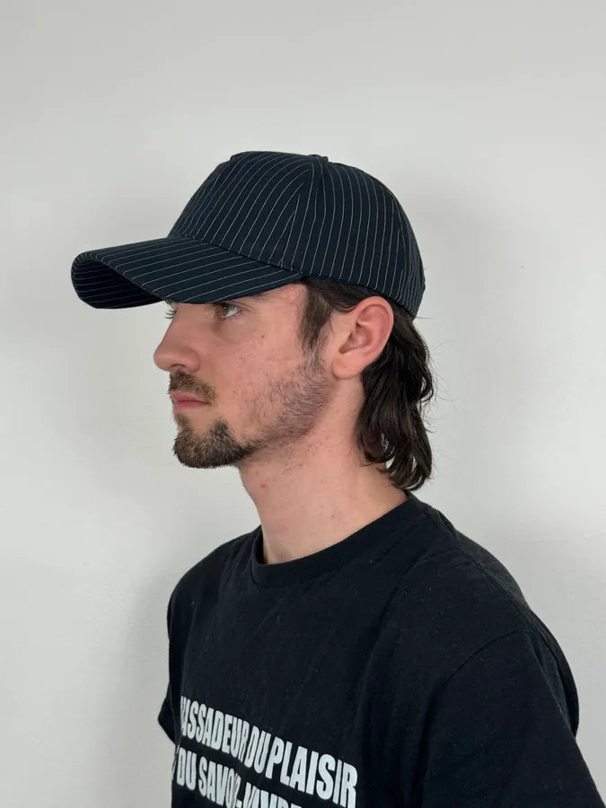 Jean Paul Gaultier Navy & White Striped Cap kMZlaxV 1