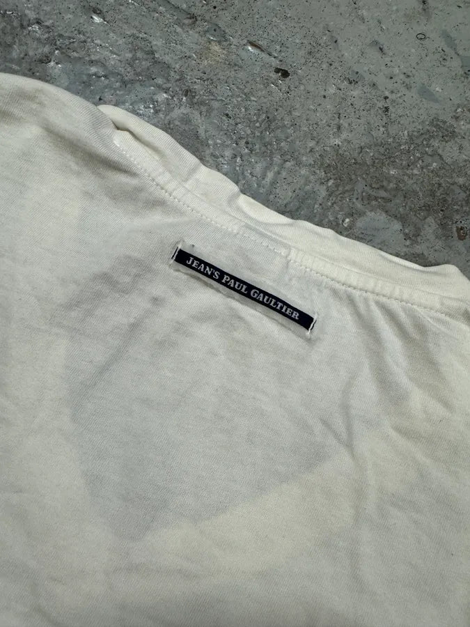 2000s Jean Paul Gaultier Abstract Cross White Longsleeves (S) OeloBBj 8