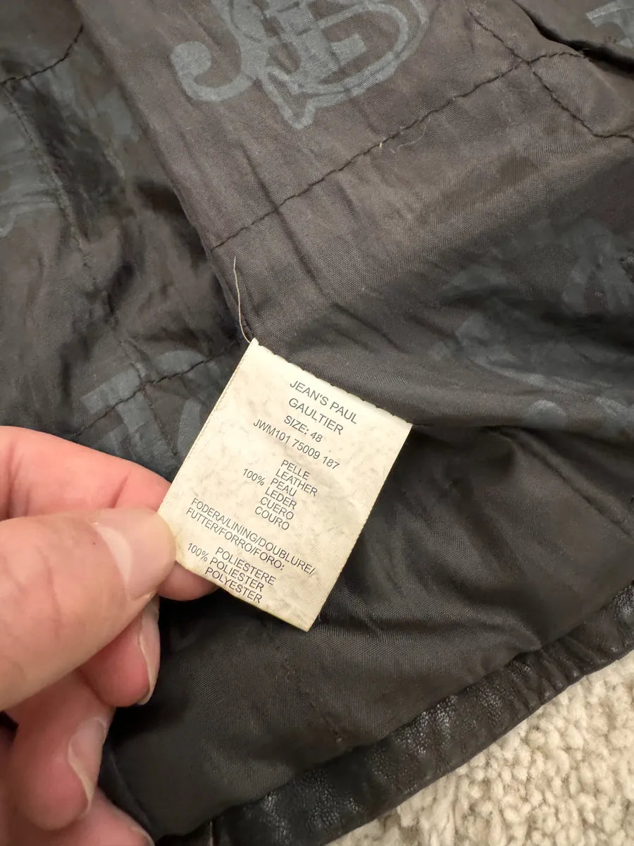 2000s Jean Paul Gaultier Army Faded Leather Trench hzYGzCo 6