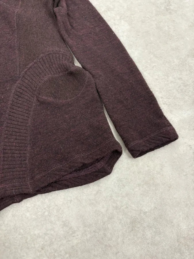 2000s Jean Paul Gaultier Asymetrical Burgundy Turtleneck wEqtJBk 7