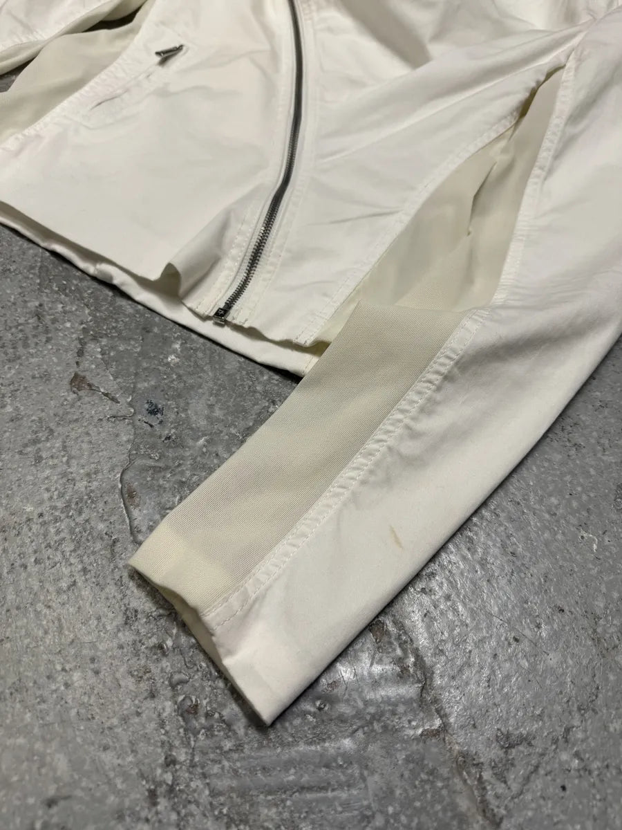 2000s Jean Paul Gaultier Asymmetrical Zip White Avant-Garde Jacket (44eu/us10) 11