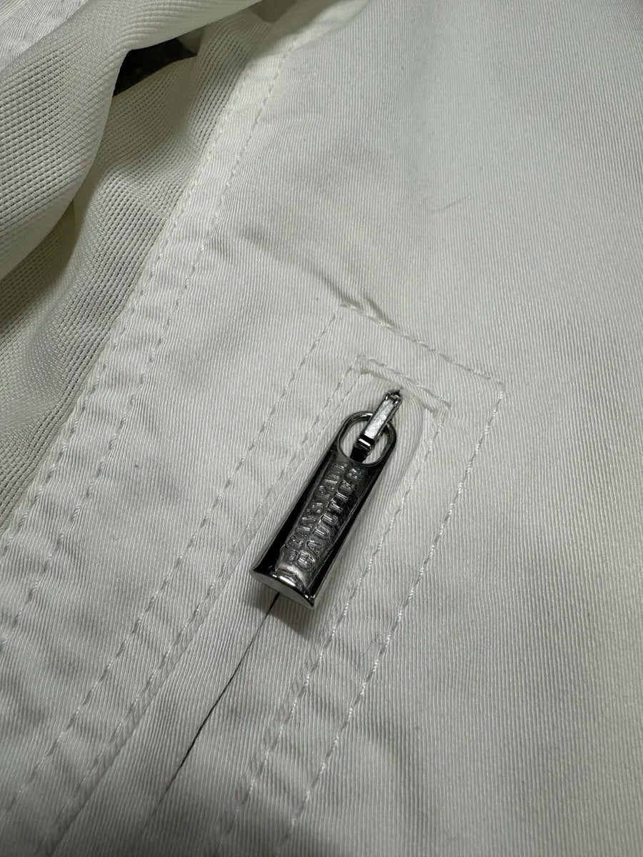 2000s Jean Paul Gaultier Asymmetrical Zip White Avant-Garde Jacket (S) 8