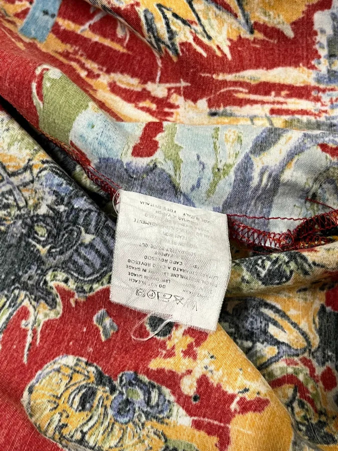 2000s Jean Paul Gaultier Basquiat Red Shirt JwYZXKN 13