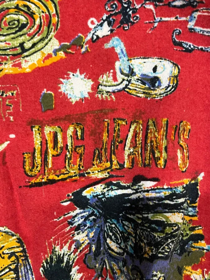 2000s Jean Paul Gaultier Basquiat Red Shirt JwYZXKN 11